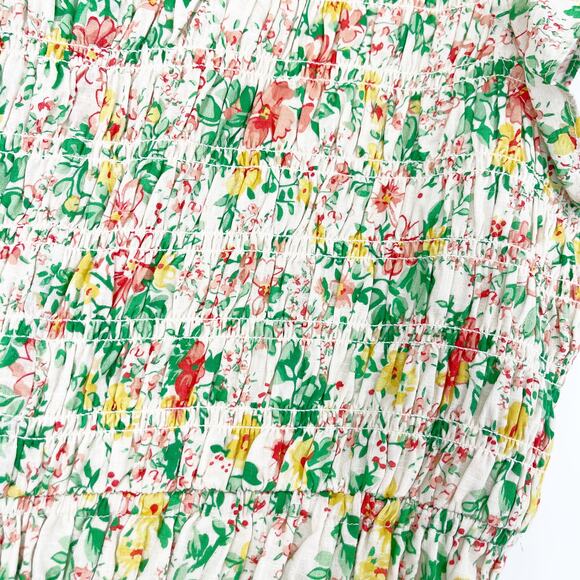 Anthropologie Peregrine Romper Floral Flutter Sleeve Romantic Size XS Coquette - Picture 9 of 9